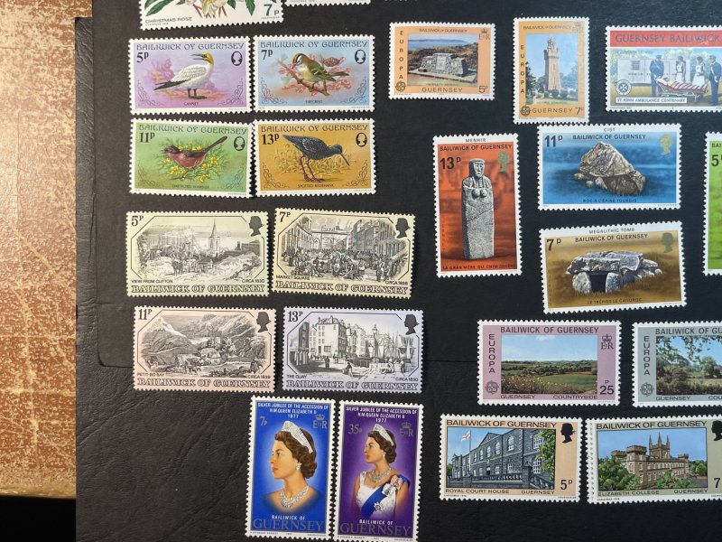 GUERNSEY # 141-172-MINT NEVER/HINGED--10 COMPLETE SETS--1976-78