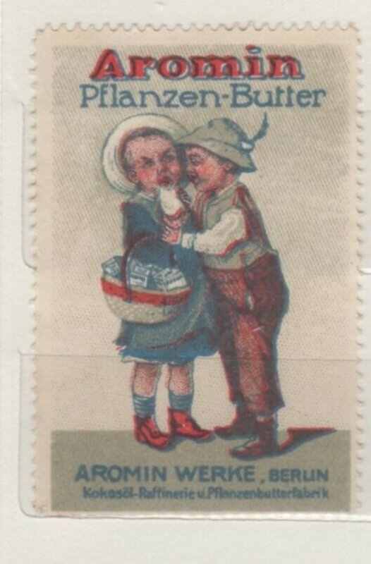 Germany - Aromin Plant Margarine Advertising Stamp Children Embracing NG