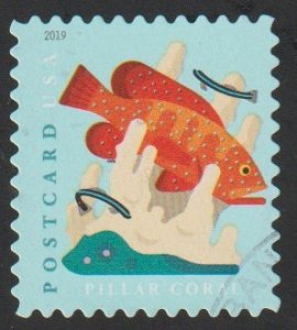 SC# 5365 - (35c) - Coral Reef: Pillar & grouper - Used Single Off Paper