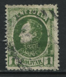 Venezuela 1880 1 bolivar green used