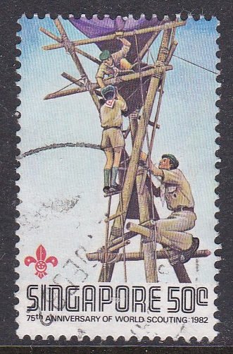 Singapore #406 F-VF Used Scouting Year