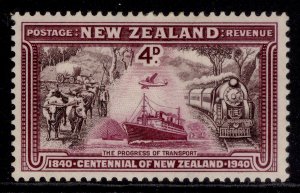 NEW ZEALAND GVI SG619, 4d chocolate & lake, M MINT. Cat £14. 