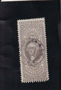 30c Inland Exchange,  Sc #R52c, Used (43549)