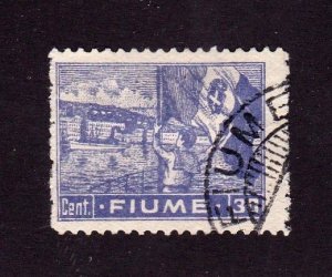 Fiume stamp #34, used, CV $2.40