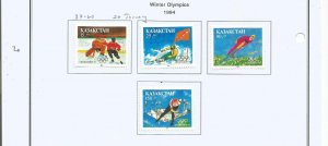KAZAKHSTAN - 1994 - Winter Olympics - Perf 4v Set - Mint Lightly Hinged