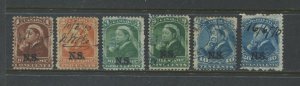 Nova Scotia QV overprinted Bill Stamps various values to 20 cents used