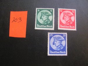 Germany 1933 MNH SC 398-400 SET VF/XF 320 EUROS (203) NEW COLLECTION