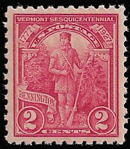 US #643 SCV $135.00 SUPERB mint never hinged, wide margins, seldom seen,  VER...