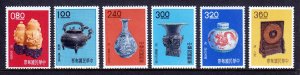 CHINA (TAIWAN) — SCOTT 1302-1307 — 1962 ANTIQUITIES SET — MH — SCV $102