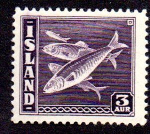 ICELAND 218a MH SCV $2.40 BIN $1.10 FISH