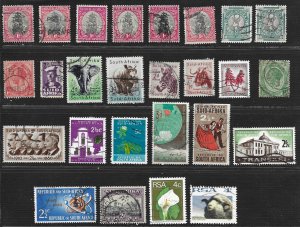 South Africa Lot of 26 stamps all used