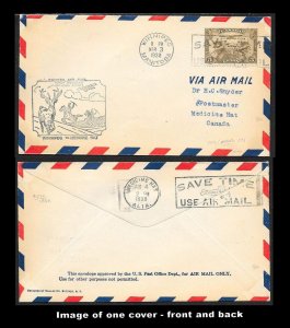 CANADA First Flight Covers (34) all early mostly Postmaster signed