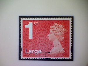 Great Britain, Scott #MH428-9, 2014 used (o) Machin: 1st Large, bright red