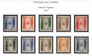 COLOR PRINTED TOGO 1897-1956 STAMP ALBUM PAGES (26 illustrated pages)