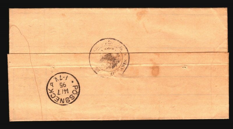 Germany 1895 Nachnahme Ranis Stampless Cover - Z17070