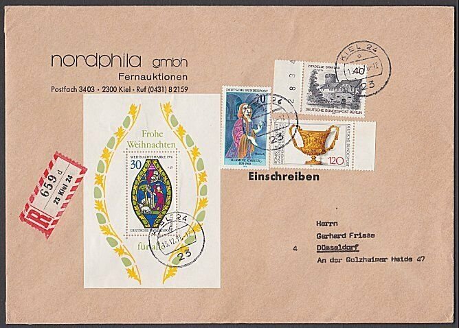 GERMANY 1976 Registered cover - nice franking...............................B369