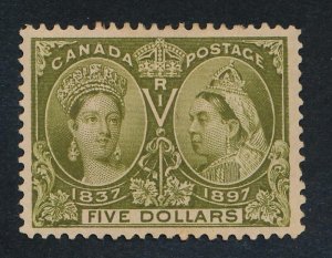 CANADA 65 MINT HINGED VF $5 JUBILEE