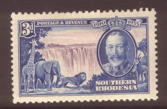 Southern Rhodesia 1935 3d SG33 hinged mint