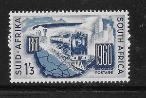 South Africa 1960 Centenary of Railways Trains Sc 240 MNH A3721