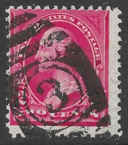 United States Scott 265 Used George Washington 2c issue of 1895