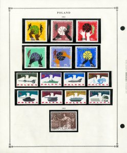 Poland All Mint NH 1960 to 1964 Rare Stamp Collection