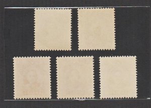 China 1946 London 3rd Print SYS Issue 倫敦三版孫像票 (5v Cpt) MNH