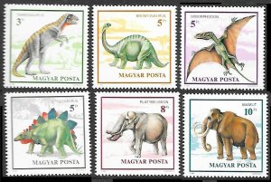 1990 Hungary 4110-4115 Dinosaurs 5,50 €