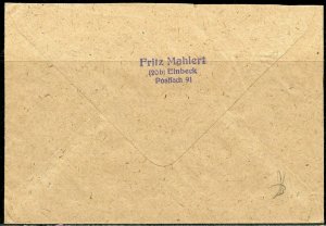 GERMANY SCOTT#B306/08 FIRST DAY CANCELED ON COVER SLIT AT TOP MICHEL 1000 EUROS