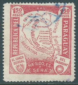 Paraguay, Sc #324, 1.50p Used