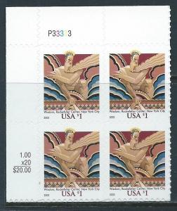 UNITED STATES SC# 3766 F-VF MNH 2003 PL#P33333 UL B/4