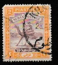 SUDAN SCOTT#43 1927 2p CAMEL POST - USED