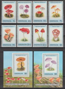 GRENADA 1989 SG 2022/9 + Minisheet MNH