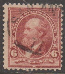 U.S. Scott #224 Garfield Stamp - Used Single