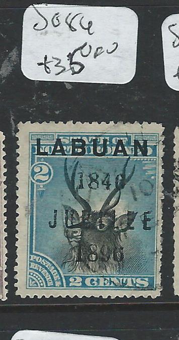 LABUAN (P2207B) 2C DEER SG 84  VFU