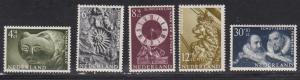 Netherlands # B363-367, Art, Mint LH