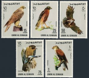 Umm Al Qiwain 225-229 Michel, MNH. Birds of Prey, 1968.