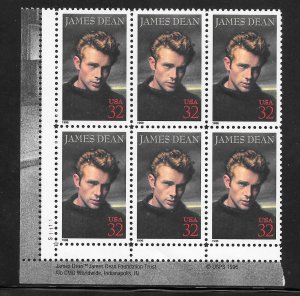 #3444 MNH Plate Block & Copy Block of 6