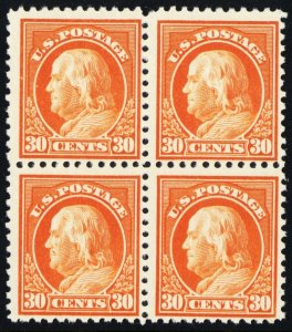 516, Mint NH 30¢ Block of Four Stamps CV $280. * Stuart Katz