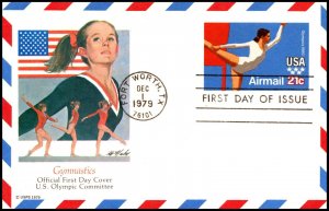 Scott UXC18 21 Cents Gymnast Aristocrat FDC - Unaddressed