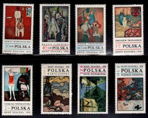 Poland Scott 1763-1770 MNH** 1970 Painting Art set