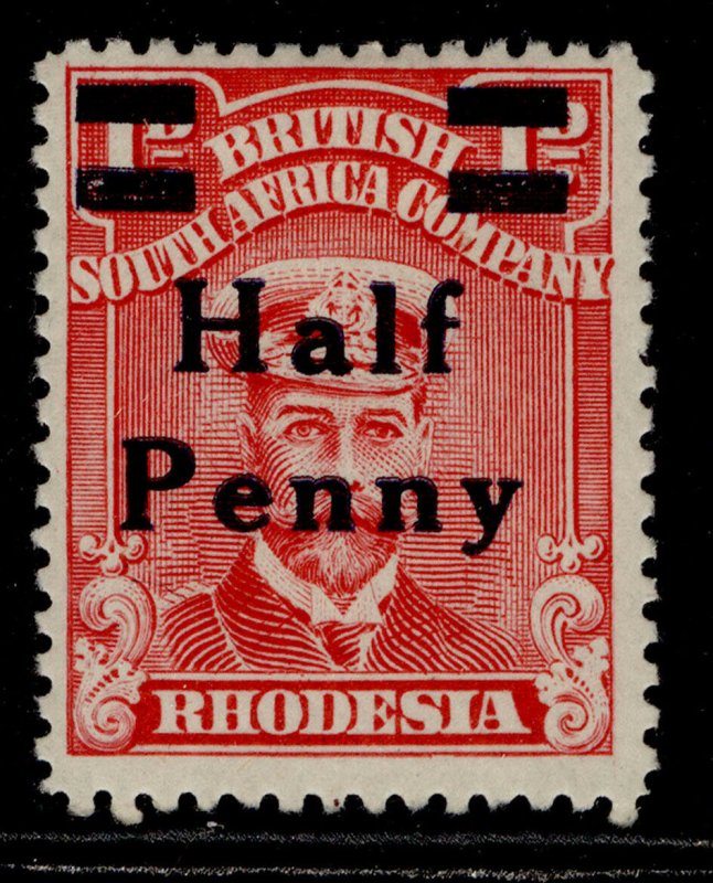 RHODESIA GV SG280, ½d on 1d rose-carmine, M MINT.