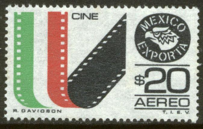 MEXICO Exporta C503 $20P Film Movies Unwmk Fluor/Th Paper 3. MINT, NH. VF.