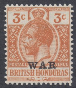 Br Honduras Scott MR3 - SG118, 1917 War Tax 3c MH*