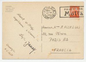 Postcard / Postmark Italy 1950 Bread - Panettone Motta