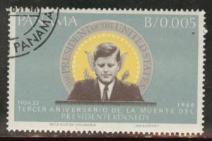 Panama  Scott 473 Favor Canceled CTO 1966 JFK stamp 