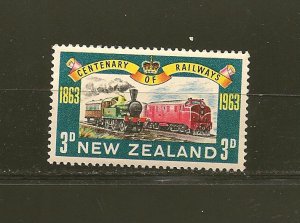 New Zealand SC#362 Railways 1963 Mint Never Hinged