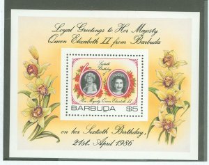 Barbuda #782  Souvenir Sheet (Queen)