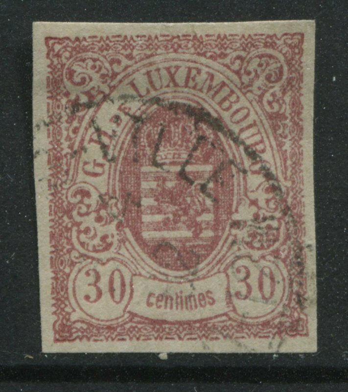 Luxembourg 1859 30 centimes CDS used and VF