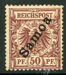 Germany 1900 Samoa 50pf Red Brown Scott #56 Mint E632