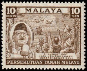 ✔️ MALAYA FEDERATION 1957 - INDEPENDENCE DAY - SC.  84 MNH ** [5CW8]